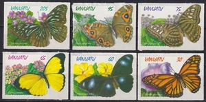 F-EX54700 VANUATU MNH 1998 SCHMETTERLINGE PAPILLONS MARIPOSAS INSEKTEN KLEBEND. - Bild 1 von 1