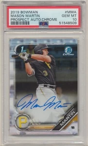 Menge! PSA 10! MASON MARTIN 2019 1ST BOWMAN CHROME ROOKIE AUTO AUTOGRAPH CARD RC - Bild 1 von 8