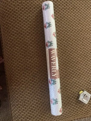 1 Винтажный WAVERLY обои цветочный #561421 Dbl рулон 56,37 кв. футов предварительно наклеенный НОВЫЙ - Изображение 1 из 4