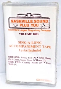 Nashville Sound Plus You KARAOKE 5 Songs* NEW Sealed Cassette & Lyrics Vol. 1003 - Foto 1 di 5
