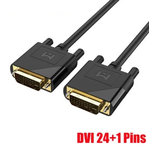 DVI-D to DVI-D Cable Dual Link Male to Male DVI 24+1 Pins Monitor Display Cord - Picture 1 of 4