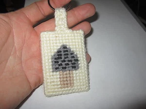 NUEVO LLAVERO SETA MOREL LONA PLÁSTICO CASERO - Imagen 1 de 7