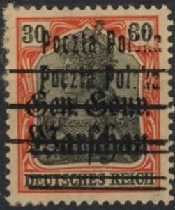 [66.055] Polonia 1918 Primera Guerra Mundial buena sobreimpresión MH VF sello - Imagen 1 de 2