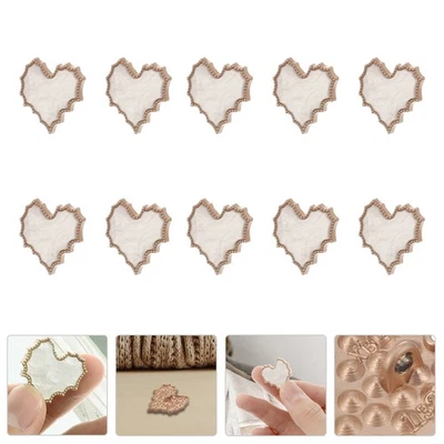  10 Pcs Crafts Button Sewing Accessory Heart Buttons for Clothing Ornament - Bild 1 von 4