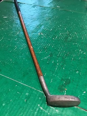 Rare POWERBILT 7HB HICKORY SHAFT Brass InsertPutter 35" RH Golf Club - Image 1 of 4