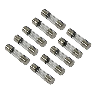 InstallerCCTV 1A 250V Fast-Blow Glass Fuse, 5x20mm/0.2x0.78 inch 10Pcs - Picture 1 of 5