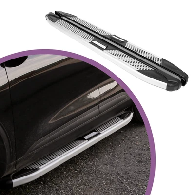 Tablas de correr Erkul de 5,2" para Nissan Rogue Sport 2017-2022 - 350 lb - plateadas Foto 1 de 4