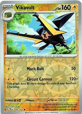 Vikavolt 056/162 - REVERSE HOLO - SV05: Temporal Forces - NM - Image 1 of 2