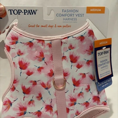 Arnés Top Paw Fashion Comfort Fest Talla Mediana Rosa Peonía Foto 1 de 4