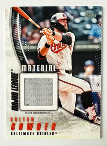 2025 Topps Colton Cowser Game Used Jersey Card Major League Material Orioles! - Picture 1 of 3