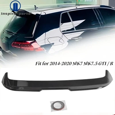 Glossy Black Rear Roof Spoiler Wing Lip For Golf7 MK7 MK7.5 GTI GTD R 2014-2020 - Image 1 of 4