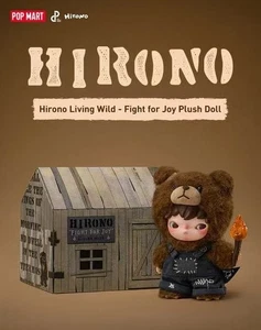 Peluche poupée POPMART Hirono Living Wild-Fight for Joy - EN MAIN - Photo 1 sur 2