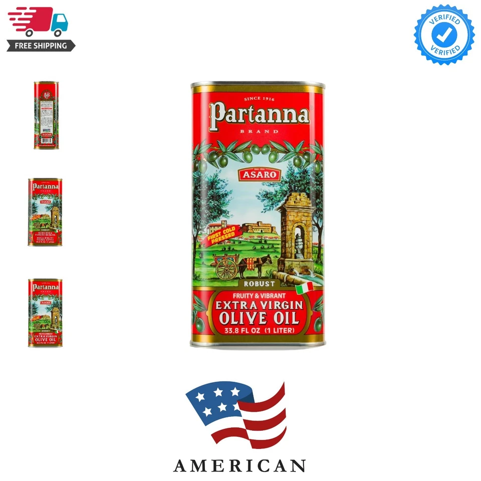 Partanna Extra Virgin Olive Oil 34 Ounce
