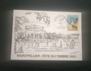 L12T - CARTE MAXIMUM - JOURNEE DU TIMBRE - MONTPELLIER - 2003. - Imagen 1 de 2