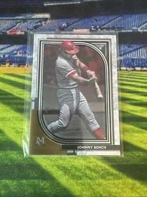 2021 Topps Museum Collection Jonny Bench #62 Cincinnati Reds HOF - Image 1 of 2