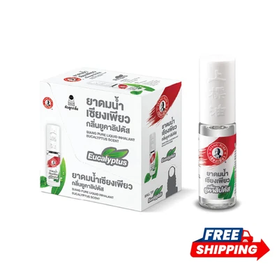 6x Siang Pure Liquid Eucalyptus Scent Roll-On 3cc – Óleo de eucalipto e hortelã-pimenta - Imagem 1 de 4