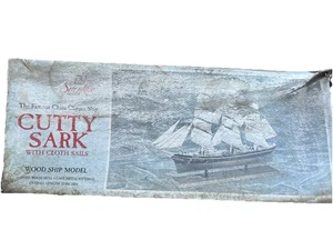 Vintage 1975 Scientific Cutty Sark Model Kit Complete with Cloth Sails NOB - Picture 1 of 1