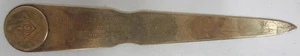 Antico apri lettere ottone vintage 1967 anniversario d'oro loggia muratrice - Foto 1 di 8