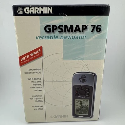 Garmin GPSMAP 76 Handheld GPP w/ WAAS, bundled w/ Box Cord Manual Tested/WORKING - Image 1 of 4