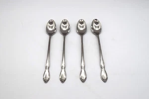 Oneida Community Stainless  Chatelaine Pattern 4 LONG ICED TEA SPOONS  7.5" - Picture 1 of 14