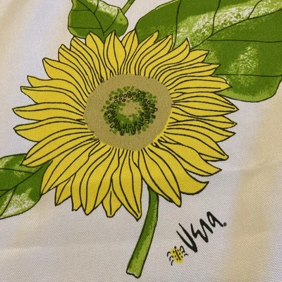 Vera Neumann Paraguas con Cremallera Tela Patio Mantel De Colección Girasol Rectángulo Foto 1 de 4