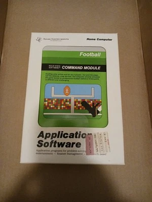 Vintage 1981 T1 Texas Instruments Home Computer Video Game - FOOTBALL  - Image 1 of 4