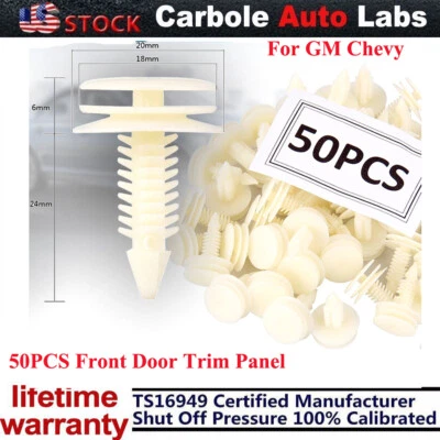50x Door Trim Panel Retainer Car Fasteners Clips Push Pin For GM Chevy GMC Buick - Image 1 of 4