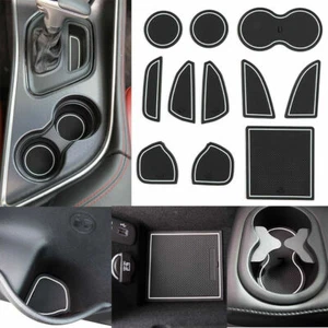 11x Custom Liner Cup Holder Door Pocket Insert Mat Kit For Dodge Challenger 15+ - Bild 1 von 7