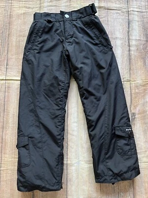 BODY GLOVE BLACK KIDS SKI SNOW PANTS SIZE 8 WATERPROOF ADJUSTABLE WAIST - Image 1 of 4