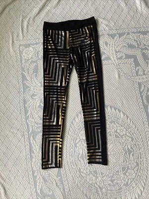 BEBE Addiction Black Pants Leggings Pants Graphic sz S - Image 1 of 4