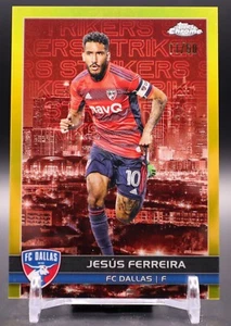 Jesus Ferreira 2023 Topps Chrome MLS #BCS-5 Big City Striker Gold Refractor /50 - Picture 1 of 2
