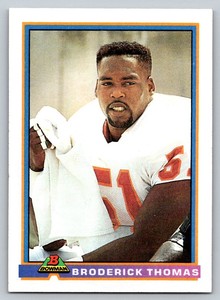 1991  Bowman #517 Broderick Thomas Tampa Bay Buccaneers