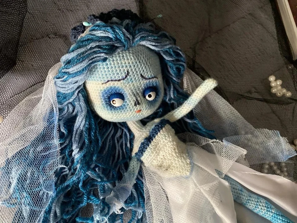 Corpse Bride Crochet , amigurumi, doll, toy, gift, handmade, crochet, - Image 1 of 4