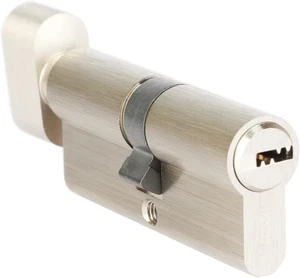 60Mm(25/10/25) Euro Cylinder, Brass Door Lock Cylinder with 5 Keys (Dimple) - Picture 1 of 12