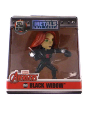 Jada Toys Die-Cast Metals Black Widow 2.5" Inch Figure Avengers Marvel M503 - Image 1 of 4