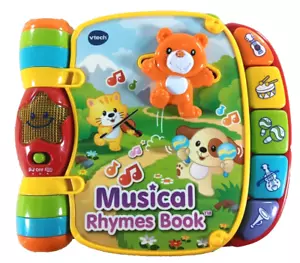 VTECH Musical Rhymes Book Red & Yellow Baby Toddler Learning Toy - Picture 1 of 5