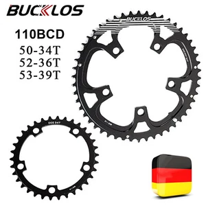 Platos de bicicleta 110BCD 9-11 velocidades plato redondo 34 36 39 50 52 53T DE - Imagen 1 de 19