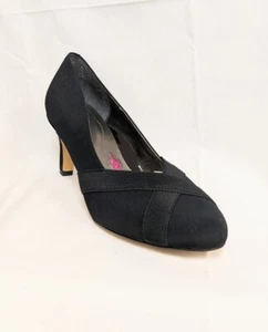 ROS HOMMERSON 75053-97 JENNIFER SCHWARZER KLASSISCHER ELEGANTER MICROTOUCH-STOFF-PUMP 9 M - Bild 1 von 4