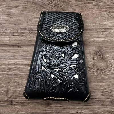 7" COWBOYS PRAYER WESTERN POUCH BELT LOOP HOLSTER CELL PHONE CASE UNIVERSAL SIZE - Image 1 of 4