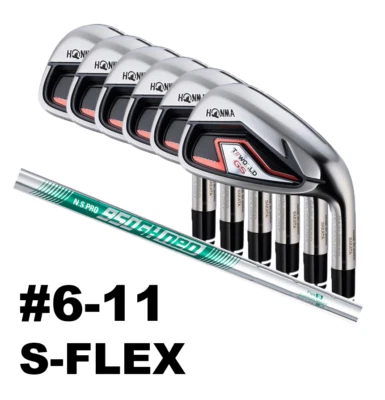 HONMA GOLF TOUR WORLD GS #6-11 IRON SET FLEX-S N.S.PRO 950GH neo 6 Clubs - Image 1 of 4