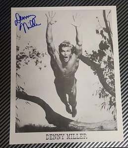 DENNY MILLER handsigniertes 8x10 Foto TARZAN seltenes Autogramm - Bild 1 von 3