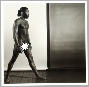 Black Gay Male Art Handsome Gay Interest Physique Black Model Photo Beefcake Art - Picture 1 of 1