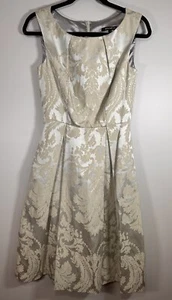 Ava & Aiden Womens A-Line Classy Elegant Midi Cocktail Dress With Pockets Size 2 - Picture 1 of 20