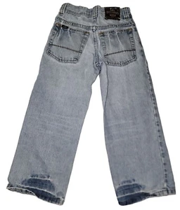 Boys Vintage Lee Dungarees Wide Leg 90's Skater 8 Short Adjustable Waist Grunge - Picture 1 of 8