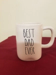 Taza cerámica blanca Rae Dunn Artisan Collection by Magenta Best Dad Ever 16 oz - Imagen 1 de 7