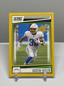 2022 Score Austin Ekeler Gold Los Angeles Chargers #137 - Picture 1 of 2