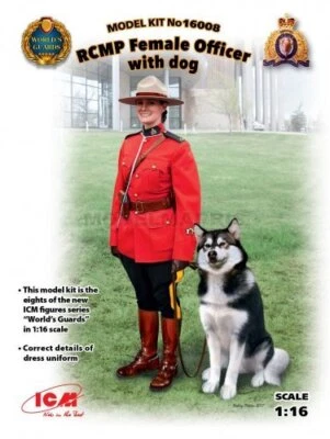 Icm 16008 1/16 Rcmp Female Officer With Dog (100% New Molds) - Image 1 of 2