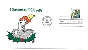 1939 Christmas 1981, Madonna, Animated by Ellis FDC - Picture 1 of 1