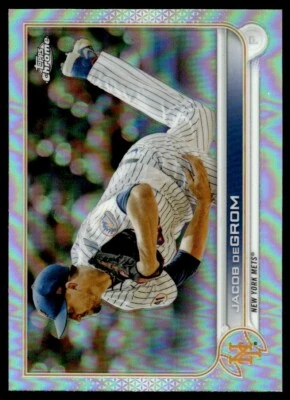2022 Topps Chrome REFRACTOR Jacob deGrom New York Mets #125 - Image 1 of 2