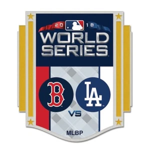 BOSTON RED SOX LOS ANGELES DODGERS 2018 WORLD SERIES COLLECTOR PIN NEW - Picture 1 of 1